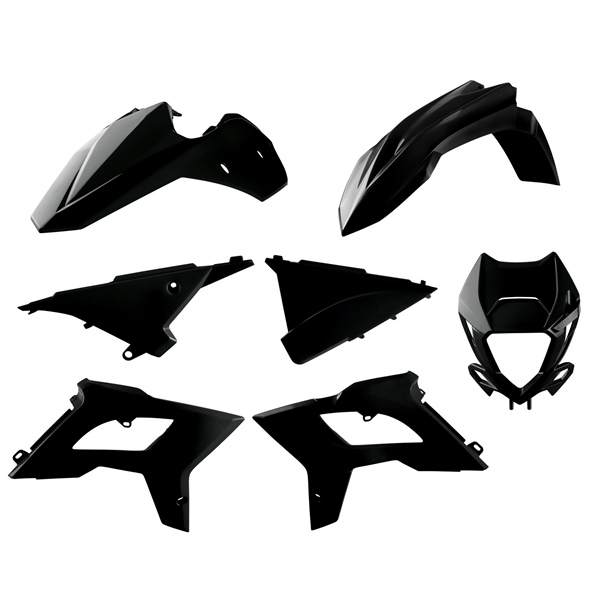 91087 POLISPORT Polisport Restyled MX Complete Kit BETA PLASTIC KIT RESTYLING COMP BK BETA Restyled MX Complete Kit Black