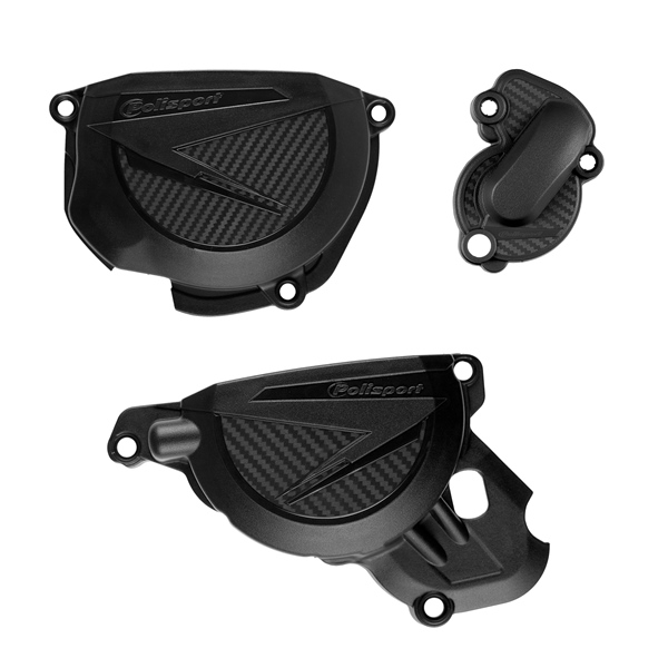 91582 POLISPORT Polisport Ignition Cover Protector CLUTCH KIT+IGNITION COVER BK BETA Ignition Cover Protector 