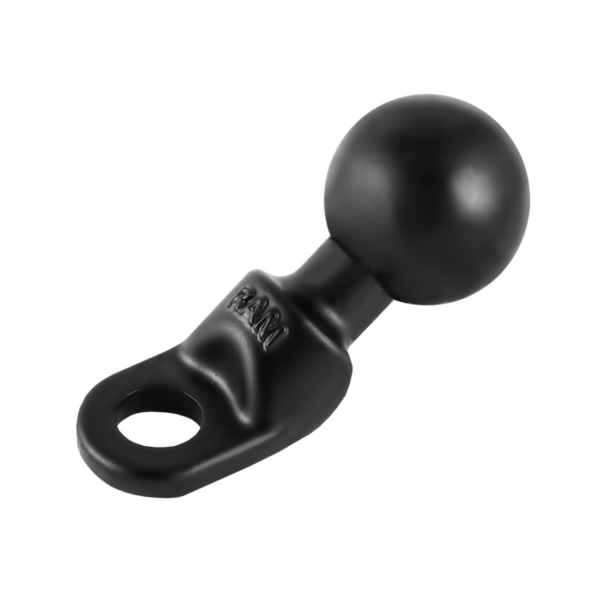 RAM-B-272 RAM-MOUNT RAM MOUNT Motorcycle Mirror Bolted Base Bracket BASE W/9MM HOLE & BALL 1" RAMMOUNT Motorcycle Mirror Bolted Base Bracket Black