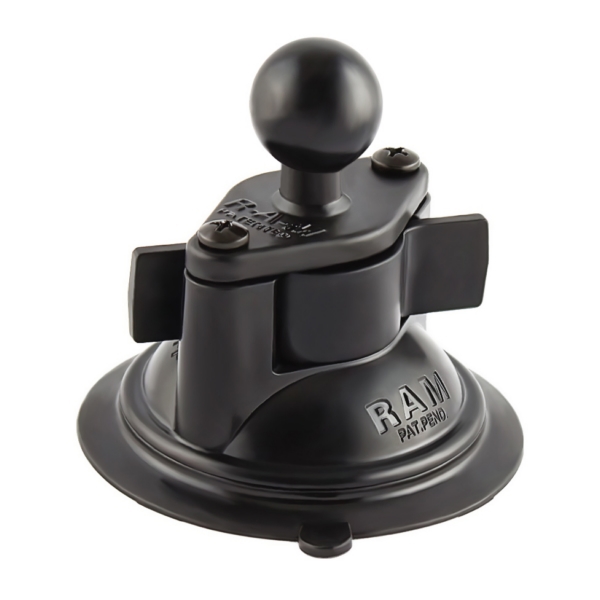 RAM-B-224-1 RAM-MOUNT RAM MOUNT Suction Cup Base Mount SUCTION CUP 3" W/BALL 1" RAMMOUNT Suction Cup Base Mount Black