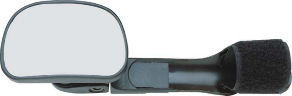 11126 CIPA-USA CIPA Handlebar Grip Mount Mirror Elastic strap with hook-and-loop fastener HANDLEBAR MIRROR(STRAP ON RETAIL) PKG Mirrors Black