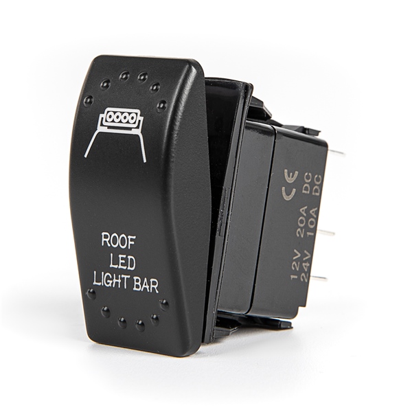 JJ72BL - 50 KIMPEX Kimpex Rocker Switch with LED light Rocker / SPST - 302409 SWITCH ROCKER ROOF LED ON/OFF BL KIMPEX Rocker Switch with LED light Blue