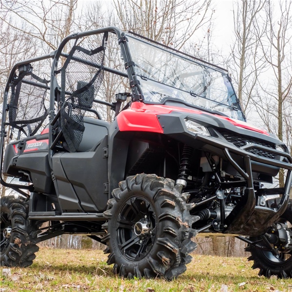 Image-2 Super ATV Flip Down Windshield HONDA WINDSHIELD FLIP SCRATCH RESIS CLR HON FDWSHPIO70070 FDWSHPIO70070 SUPERATV