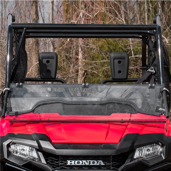 Image-3 Super ATV Flip Down Windshield HONDA WINDSHIELD FLIP SCRATCH RESIS CLR HON FDWSHPIO70070 FDWSHPIO70070 SUPERATV