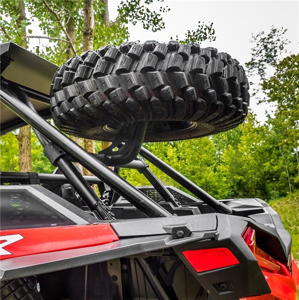 Image-4 Super ATV Spare Tire Carrier TIRE CARRIER SPARE POL SUPERATV STCPRZRXPTS00 STCPRZRXPTS00 SUPERATV