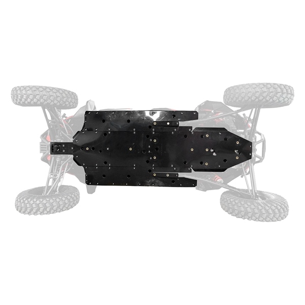 FSPPRZRXPTS4001 SUPERATV Super ATV UHMW Full Skid Plate POLARIS SKID PLATE FULL POL SUPERATV UHMW Full Skid Plate Black