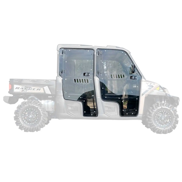 DOORPRAN900400272 SUPERATV Super ATV Aluminum Doors POLARIS - UTV - Complete door DOOR VENTED POL SUPERATV Aluminum Doors Black