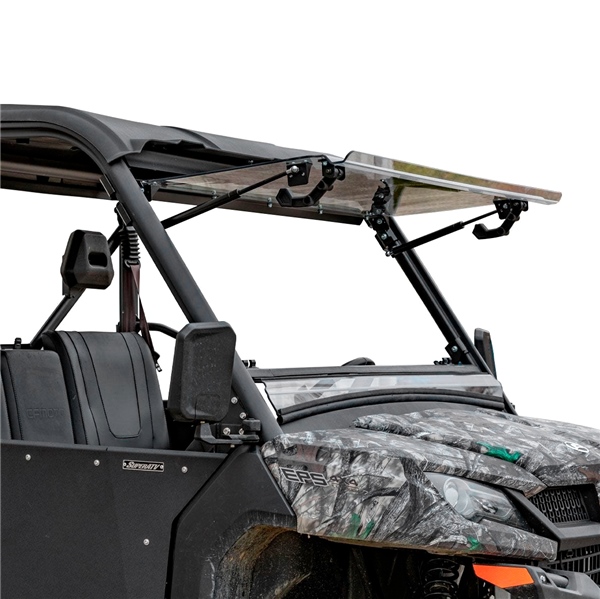 FWSCFUF100070 SUPERATV Super ATV Flip up Windshield CFMOTO WINDSHIELD FLIP CFMOTO SUPERATV Windshield Clear - Scratch Resistant