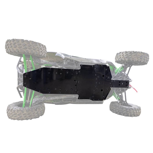 FSPKKRX SUPERATV Super ATV ARMW Full Skid Plate KAWASAKI SKID PLATE KAWA SUPERATV ARMW Full Skid Plate Black