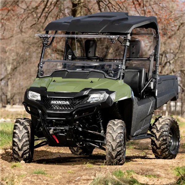 Image-2 Super ATV Flip up Windshield HONDA WINDSHIELD FLIP CLR HON SUPERATV FWSHPIO70000270 FWSHPIO70000270 SUPERATV