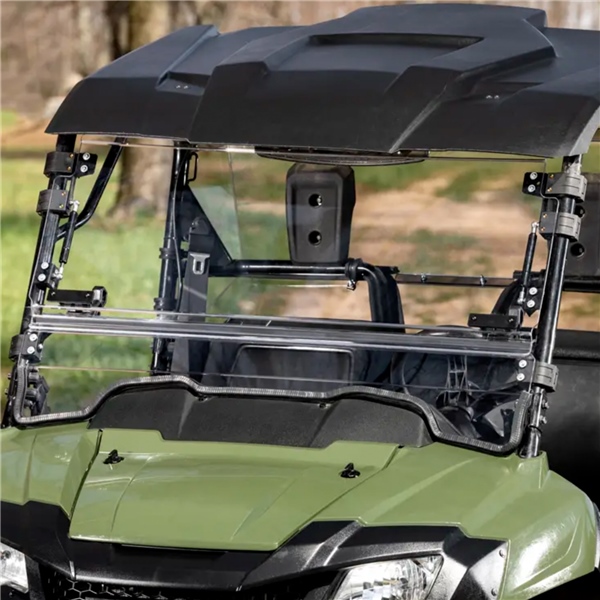 Image-3 Super ATV Flip up Windshield HONDA WINDSHIELD FLIP CLR HON SUPERATV FWSHPIO70000270 FWSHPIO70000270 SUPERATV