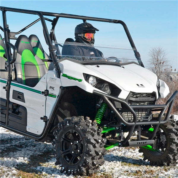 HWSKTRX400175 SUPERATV Super ATV Half Windshield KAWASAKI WINDSHIELD HALF CLR SCRATCH RES FT KAWA Half Windshield Clear