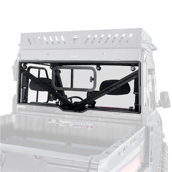 RWSPRAN900SGW76 SUPERATV Super ATV Sliding rear Windshield POLARIS WINDSHIELD RR W/SLIDER LSMK POL Sliding rear Windshield Smoke (Light)