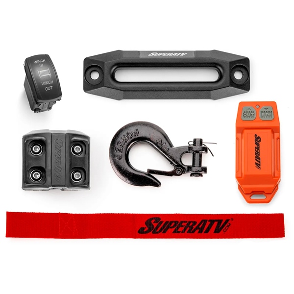 Image-5 Super ATV Kinetic Ready-Fit Winch 4500# WINCH MOUNT ASSEMBLY QWMPRAN1K4500 QWMPRAN1K4500 SUPERATV
