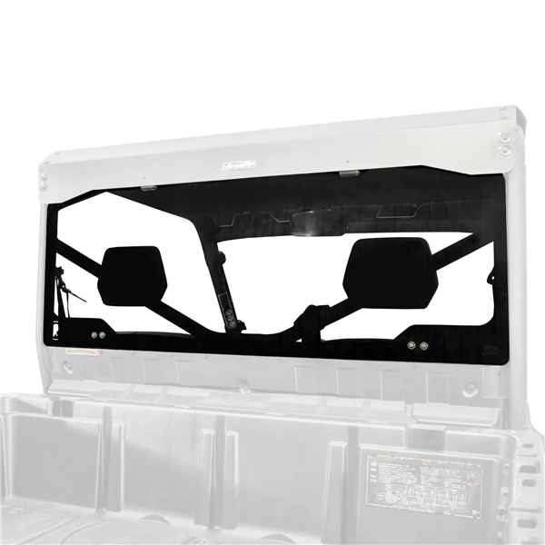 RGWCADEF001 SUPERATV Super ATV Rear Glass Windshield with Roof CAN-AM (BRP) PARE-PRISE VERRE ARR ENS C-AM SUPERATV Rear Glass Windshield with Roof Clear - Standard