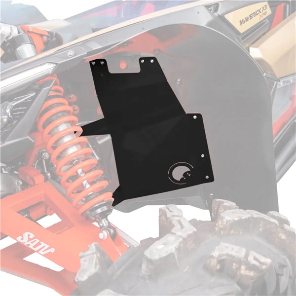FAPCAX301 SUPERATV Super ATV Fender Guard inner CAN-AM (BRP) - FAP-CA-X3-01 FENDER GUARD INNER BK C-AM SUPERATV Fender Guard inner Black