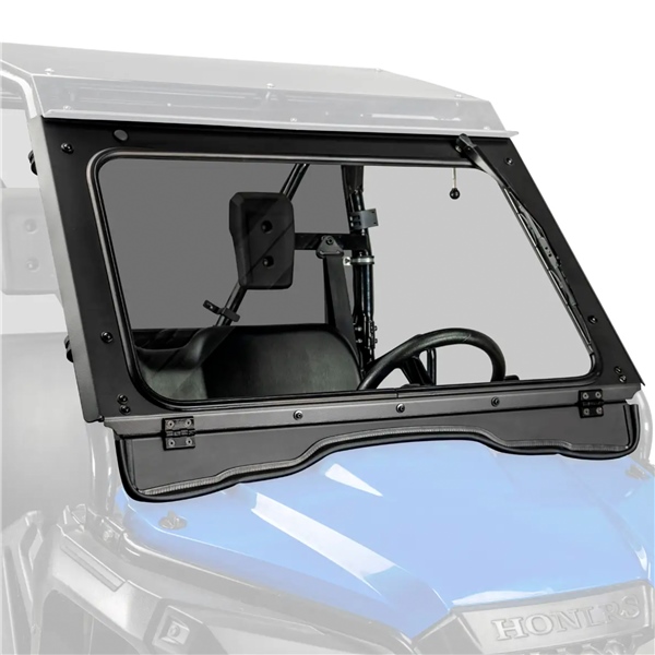 GWSHPIO50001 SUPERATV Super ATV Glass Windshield HONDA WINDSHIELD GLASS W/WIPER DRIVER Glass Windshield Clear