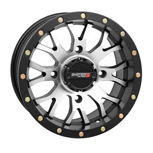 521441 SYSTEM-3-OFF-ROAD SYSTEM 3 OFF-ROAD ST-3 Simulated Beadlock UTV Wheel 14x7 - 4/110 - 5+2 14X7 4/110 5+2ST3 30MMWHEEL BEADLOCK MF Wheels Machined