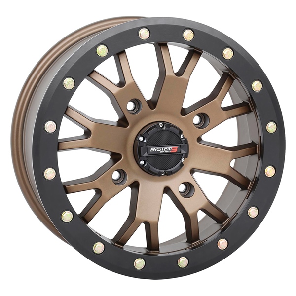Image-1 SYSTEM 3 OFF-ROAD SB-4 Beadlock Wheel 14x7 - 4/137 - 6+1 14X7 4/137 6+1 SBL SB-4 BRZ WHEEL 521733 521733 SYSTEM 3 OFF-ROAD 