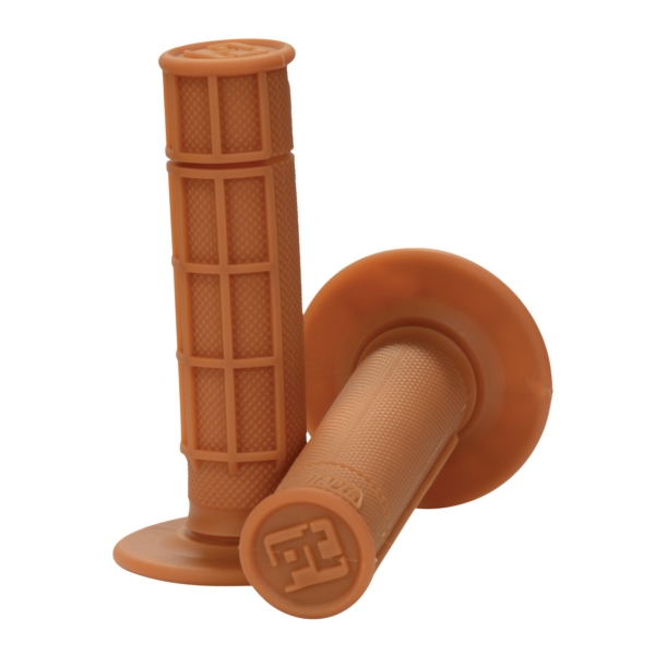 024037 PROTAPER Pro Taper Race Cut Handlebar Grips GRIP RACE CUT 1/2" OCRE PROTAPER Race Cut Handlebar Grips Brown
