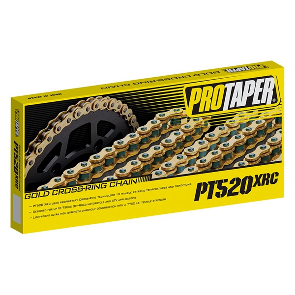 023107 PROTAPER Pro Taper Chain - 520XCR Off-Road Chain 520XRC X 120L CHAIN Chain - 520XCR Gold