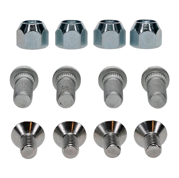 85-1147 MOOSE-RACING All Balls Wheel Stud and Nut Kit 332913 WHEEL NUT KIT C-AM ALLBALLS Wheel Stud and Nut Kit Silver