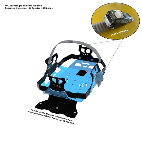 Gas can bracket kit