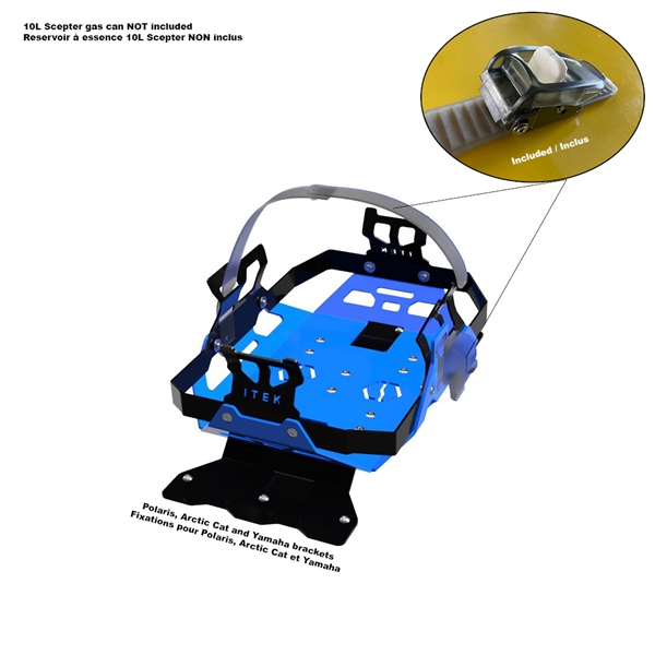 Gas can bracket kit