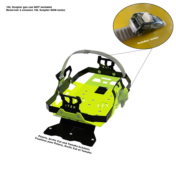 Gas can bracket kit