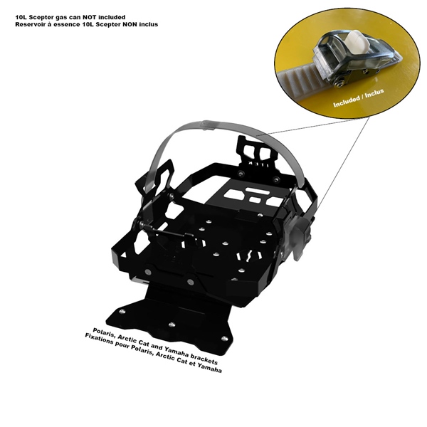 Gas can bracket kit