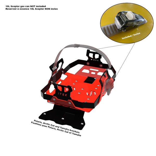 Gas can bracket kit