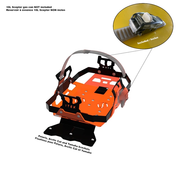 Gas can bracket kit