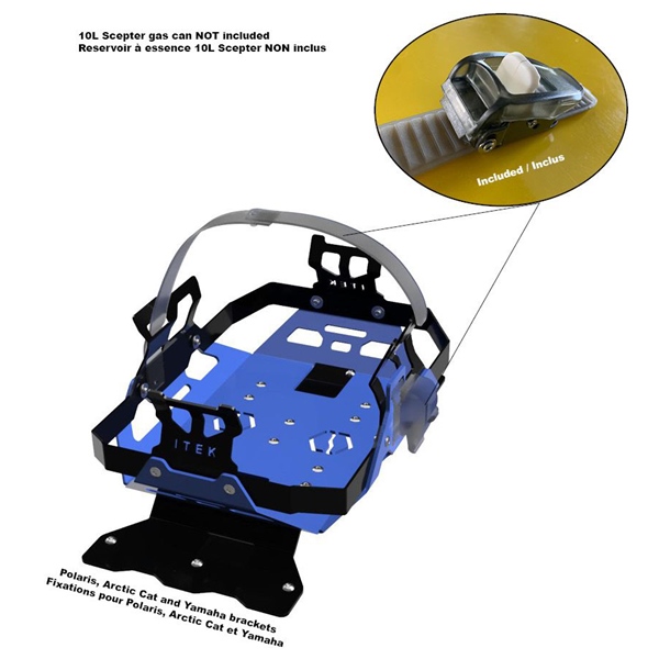 Gas can bracket kit