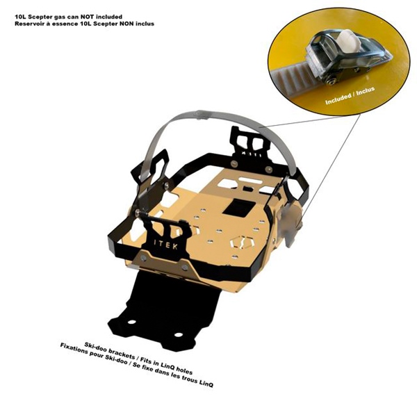 Gas can bracket kit