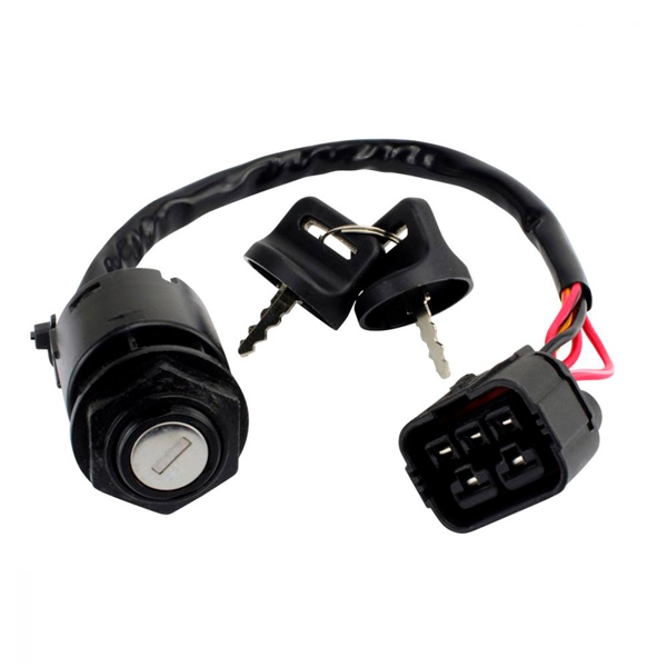 RMS110-108307 KIMPEXHD Kimpex HD Ignition Key Switch Lock with key - 345313 IGNITION KEY SWITCH HON KIMPEXHD Ignition Key Switch Black