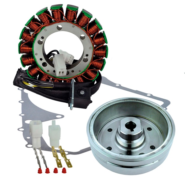 RM23042 KIMPEXHD Kimpex HD Improved Flywheel, Stator and Crankcase Cover Gasket Kit ARCTIC CAT, SUZUKI - 345512 STATOR + FLYWHEEL + GASKET A/C Improved Flywheel, Stator and Crankcase Cover Gasket Kit 