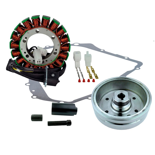 RM23049 KIMPEXHD Kimpex HD Stator, Flywheel, Flywheel Puller and Crankcase Cover Gasket Kit ARCTIC CAT, SUZUKI - 345541 FLYWHEEL + PULLER + STATOR + GASKET Stator, Flywheel, Flywheel Puller and Crankcase Cover Gasket Kit 