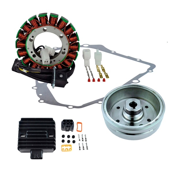 RM23044 KIMPEXHD Kimpex HD Stator, Regulator, Improved Magneto Flywheel and Crankcase Cover Gasket Kit SUZUKI - 345545 STATOR + FLYWHEEL + REGULATOR + GASKET Stator, Regulator, Improved Magneto Flywheel and Crankcase Cover Gasket Kit 
