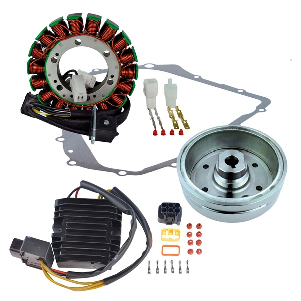 RM23043 KIMPEXHD Kimpex HD Stator, Regulator, Improved Magneto Flywheel and Crankcase Cover Gasket Kit SUZUKI - 345553 FLYWHEEL + STATOR + REGULATOR SUZ Stator, Regulator, Improved Magneto Flywheel and Crankcase Cover Gasket Kit 