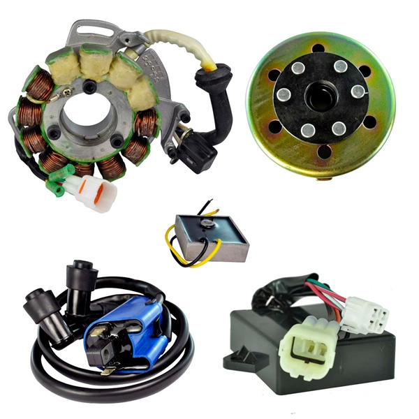 RM23011 KIMPEXHD Kimpex HD Stator 200W, Regulator, CDI Box, Coil and Flywheel YAMAHA - 345589 STATOR + REGUL + CDI BOX + IGN COIL Stator 200W, Regulator, CDI Box, Coil and Flywheel 