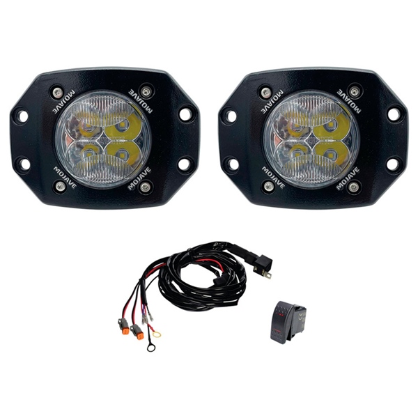 TLM3-FM-KIT TIGER-LIGHTS Tiger Lights Dual LED 3" Flush Mount Mojave Series Light LIGHT DUAL LED 3" FLUSH MOUNT MOJAVE Tiger Lights Dual LED 3" Flush Mount Mojave Series Light Clear