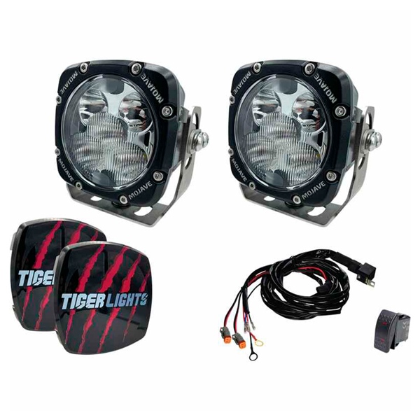 TLM4-KIT TIGER-LIGHTS Tiger Lights Dual LED 4" Mojave Series Light LIGHT DUAL LED 4" MOJAVE Tiger Lights Dual LED 4" Mojave Series Light Clear