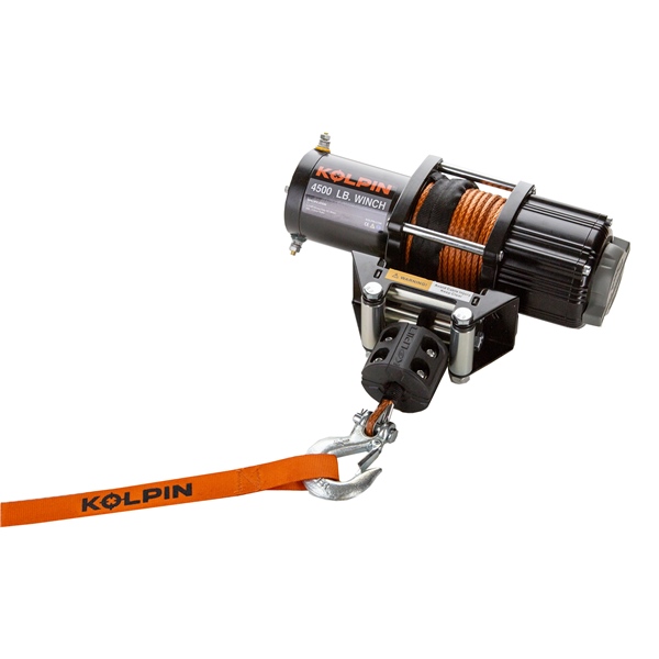 25-9455 KOLPIN Kolpin Winch with Synthetic Rope WINCH 4500 W/ SYNTHETIC ROPE KOLPIN Winch with Synthetic Rope 
