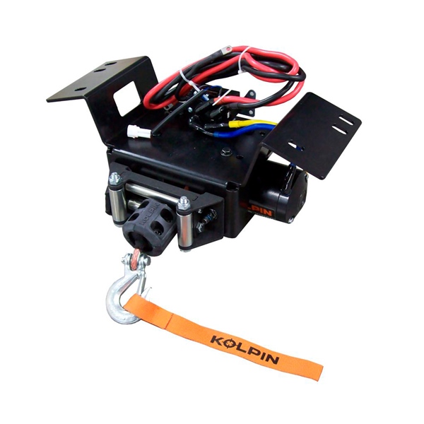 26-1040 KOLPIN Kolpin Quick-Mount Winch Kit 4500 lbs with Synthetic Rope - Honda WINCH KIT QUICK MOUNT HON KOLPIN Quick-Mount Winch Kit 4500 lbs with Synthetic Rope - Honda 