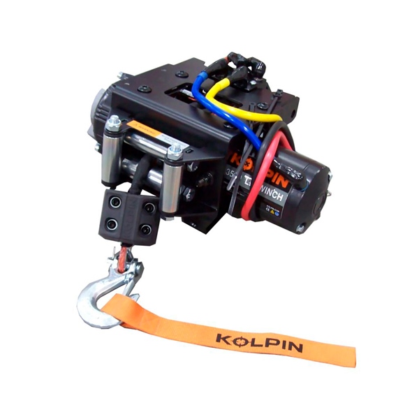 26-3210 KOLPIN Kolpin Quick-Mount Winch Kit 4500 lbs with Synthetic Rope - Polaris WINCH KIT QUICK MOUNT POL KOLPIN Quick-Mount Winch Kit 4500 lbs with Synthetic Rope - Polaris 