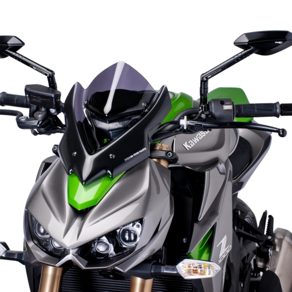 7011F PUIG Puig Naked Windshield KAWASAKI WINDSHIELD NAKED NG SPORT DSMK KAWA PUIG Windshield Smoke (dark)