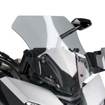 7645H PUIG Puig Racing Windshield YAMAHA WINDSHIELD RACING LSMK YAM PUIG Racing Windshield Smoke (Light)