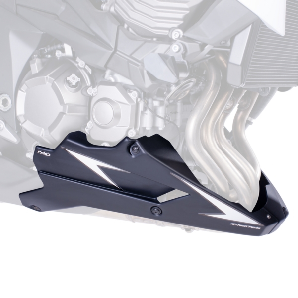 6507J PUIG Puig Engine Skid Plate KAWASAKI ENGINE SPOILER MAT BK KAWA PUIG Engine Skid Plate Matte Black