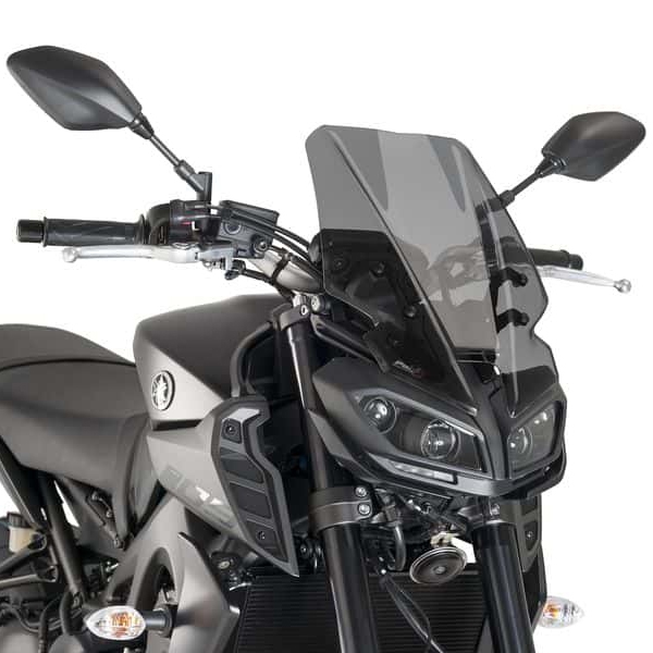 9377F PUIG Puig Naked New Generation Windshield YAMAHA WINDSHIELD NAKED NG TOURING DSMK YAM Naked New Generation Windshield Smoke (dark)