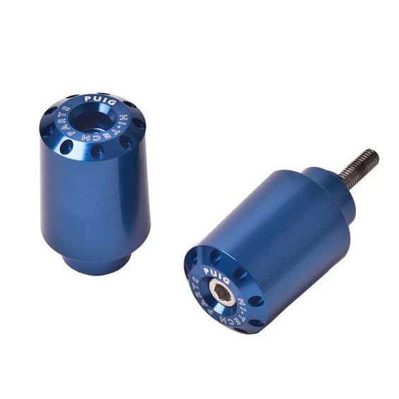 6890A PUIG Puig Bar End Kit BAR END LONG BL YAM PUIG Bar End Kit Blue